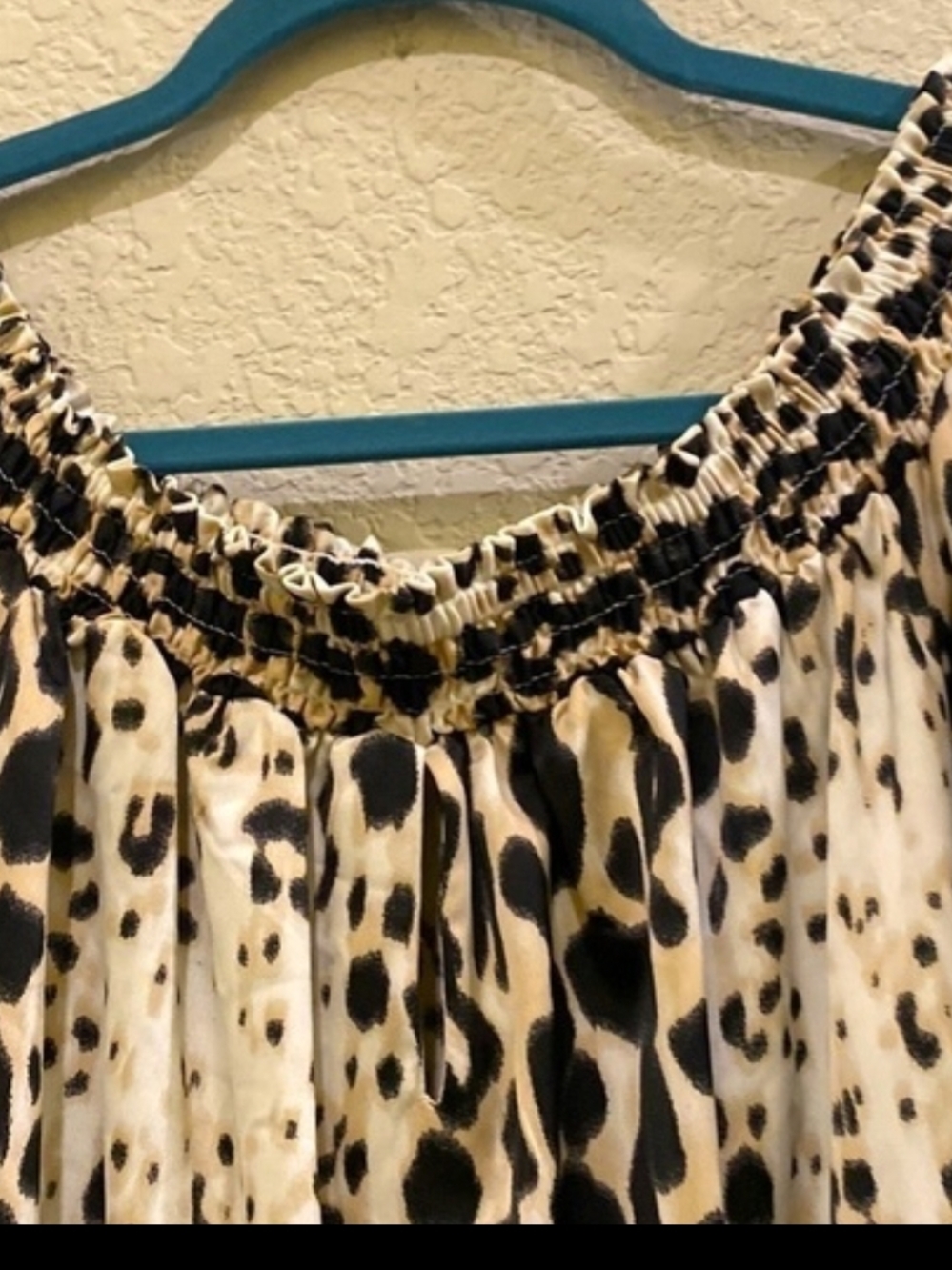 bebe Black and White Leopard Print Romper - Picture 3 of 5
